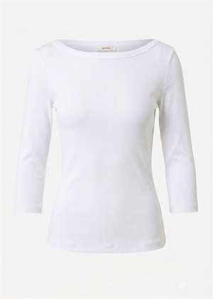 Enally ls b-n bluse 5314 Bright White Envii 